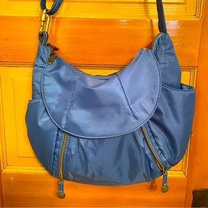 Travelon Blue Crossbody/Shoulder Bag/ Anti-Theft